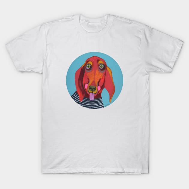 Dog T-Shirt by jenniferdavisart